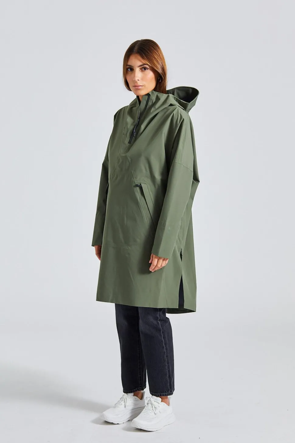 Aalesund Poncho Dusty Green