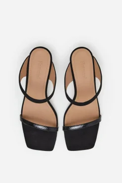 Ali Leather Snake Black