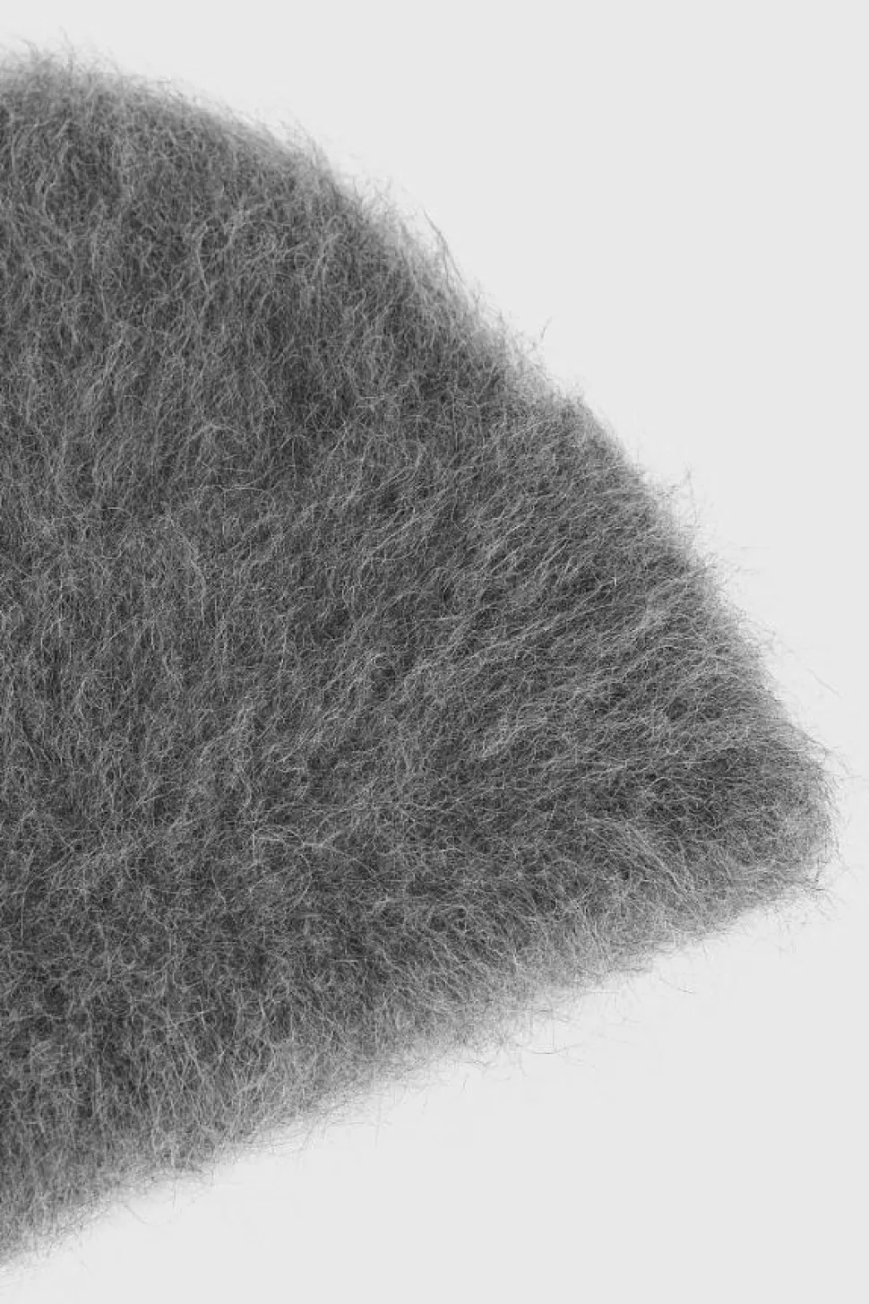Alpaca Knit Beanie Dark Grey Melange