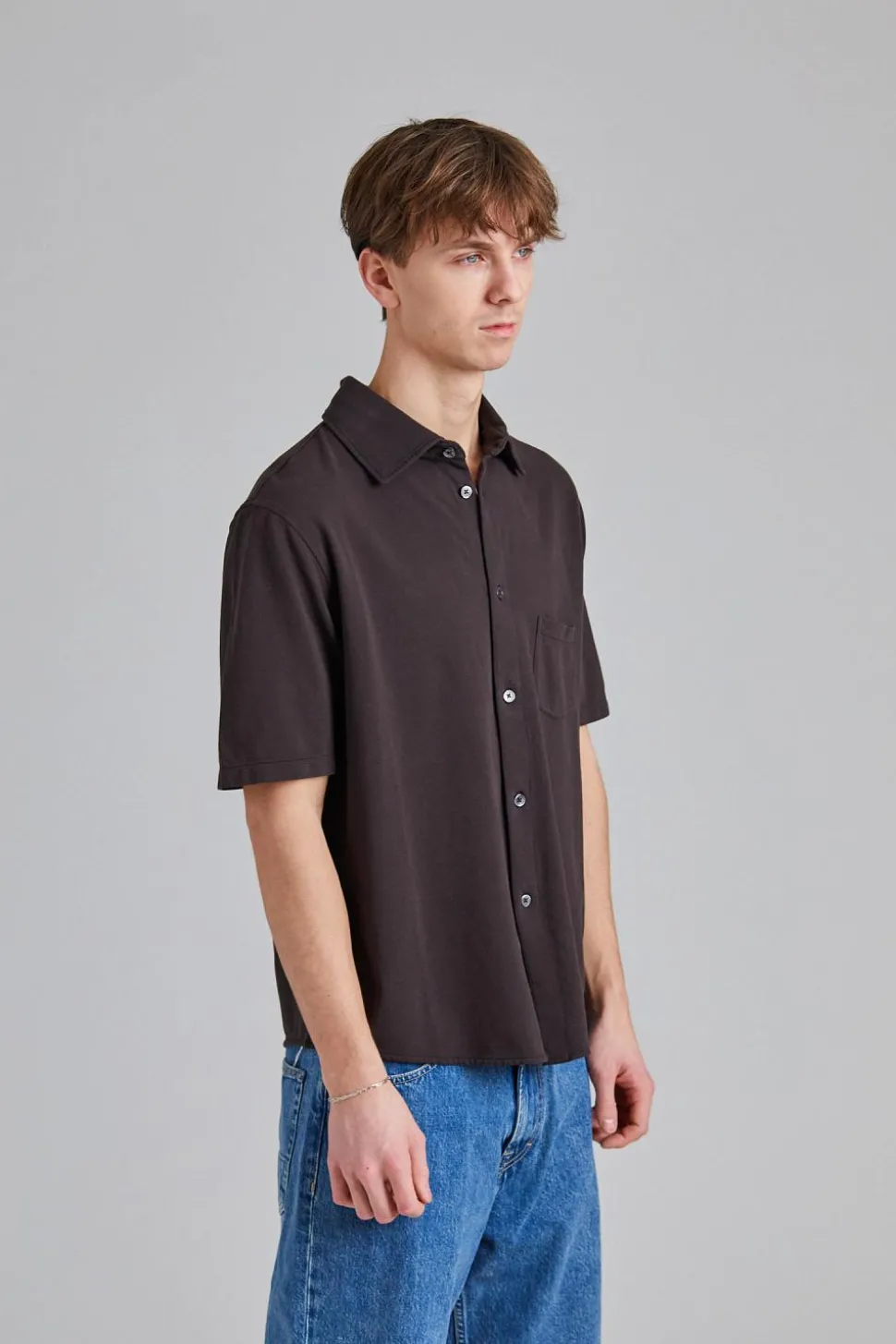 Analog Shirt Deep Brown Piquet