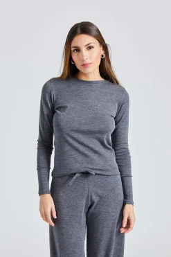 Andrea Wool Longsleeve Mid Grey