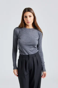 Andrea Wool Longsleeve Mid Grey