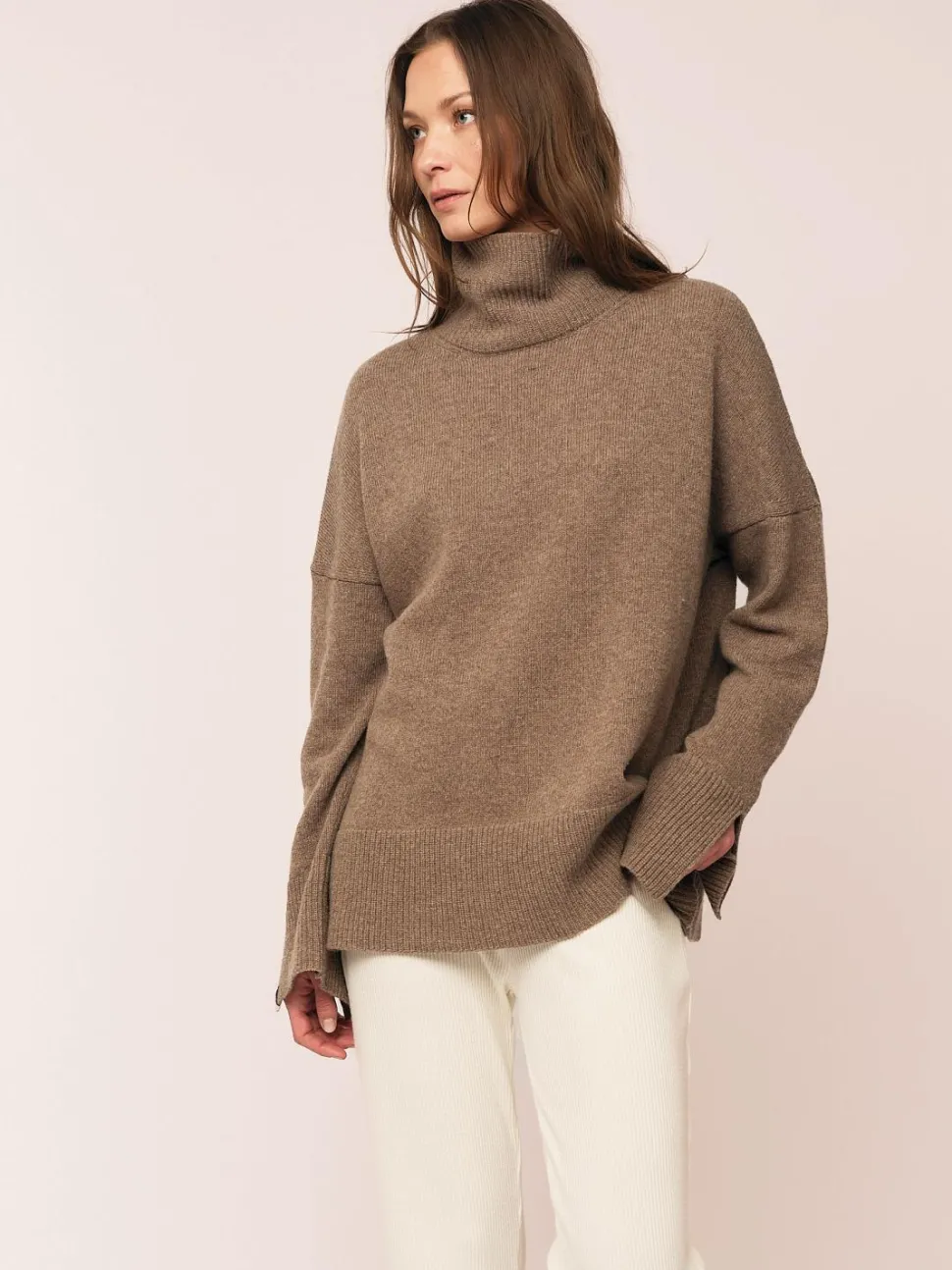 Anna TN Sweater Brown Melange