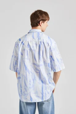 Aron SS Shirt Creased Print