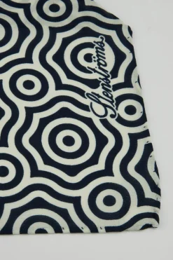 Ascot Silk Scarf Navy