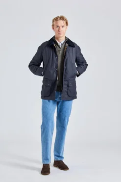 Ashby Wax Jacket Navy