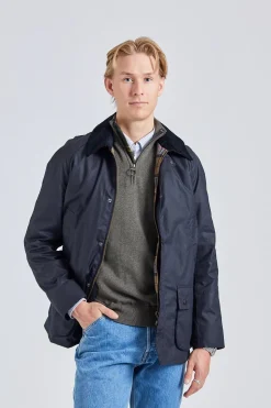 Ashby Wax Jacket Navy