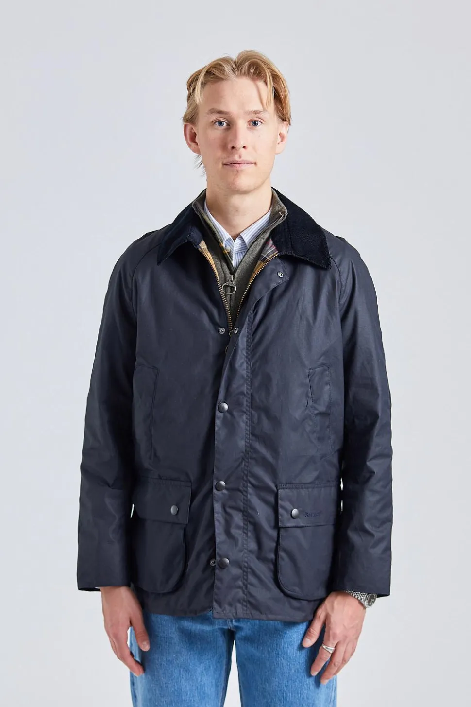 Ashby Wax Jacket Navy