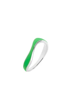 Aura Neon Green Ring Silver HP