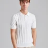 Barto Stripe Poloshirt Snow White