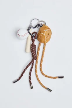 Baseball Bag Charm Beige