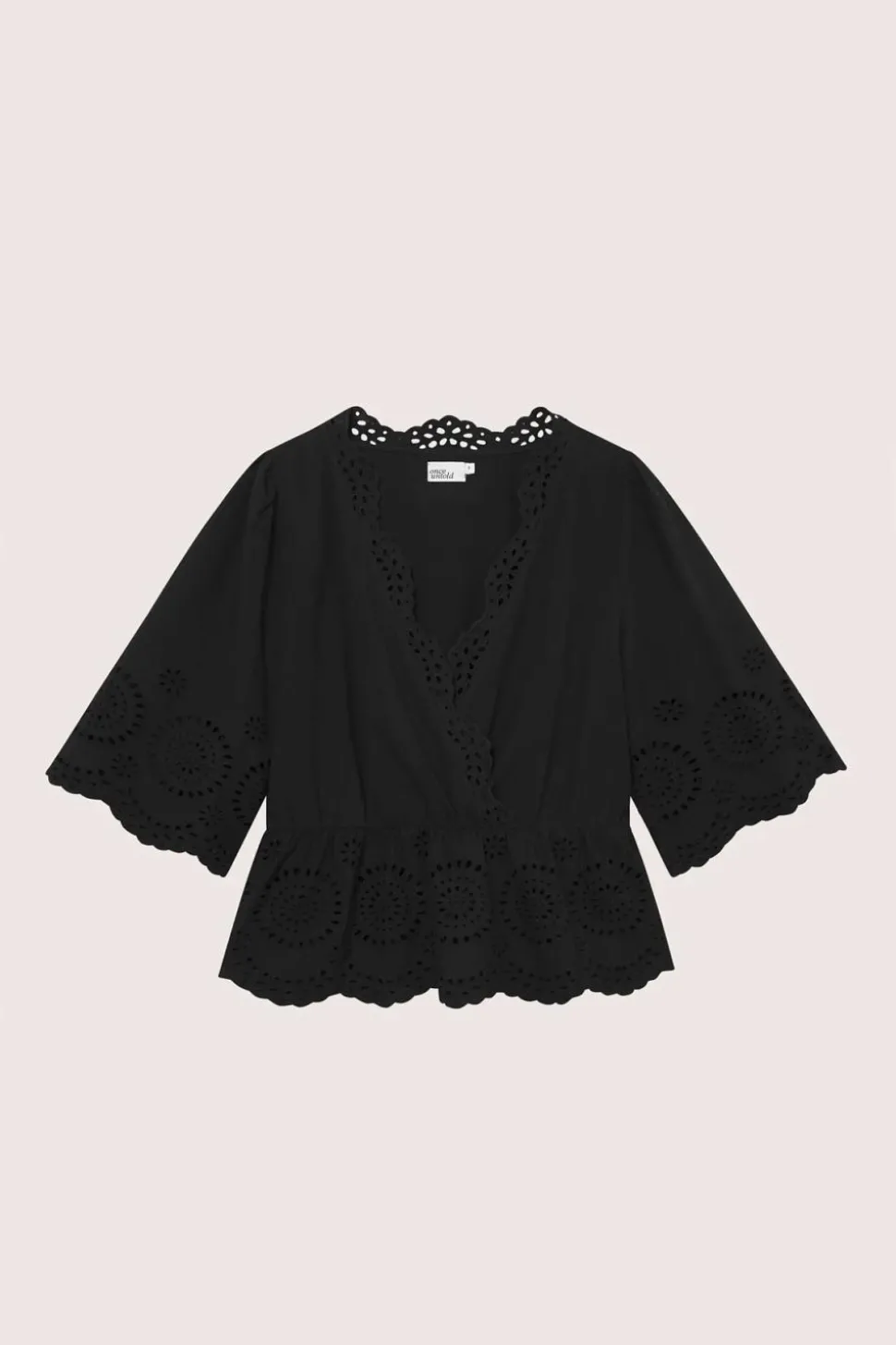 Bea V-Neck Blouse Black