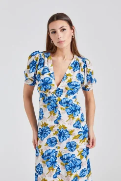 Bellavista Midi Dress Isadora Floral Navy