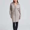 Bern Knitted Mini Dress Beige