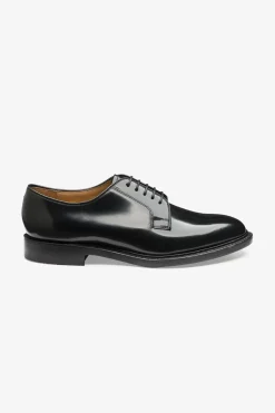 771 Black Polished Plain Derby