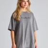 Blurred Logo T-Shirt Faded Grey FN-UX-TSHI000105
