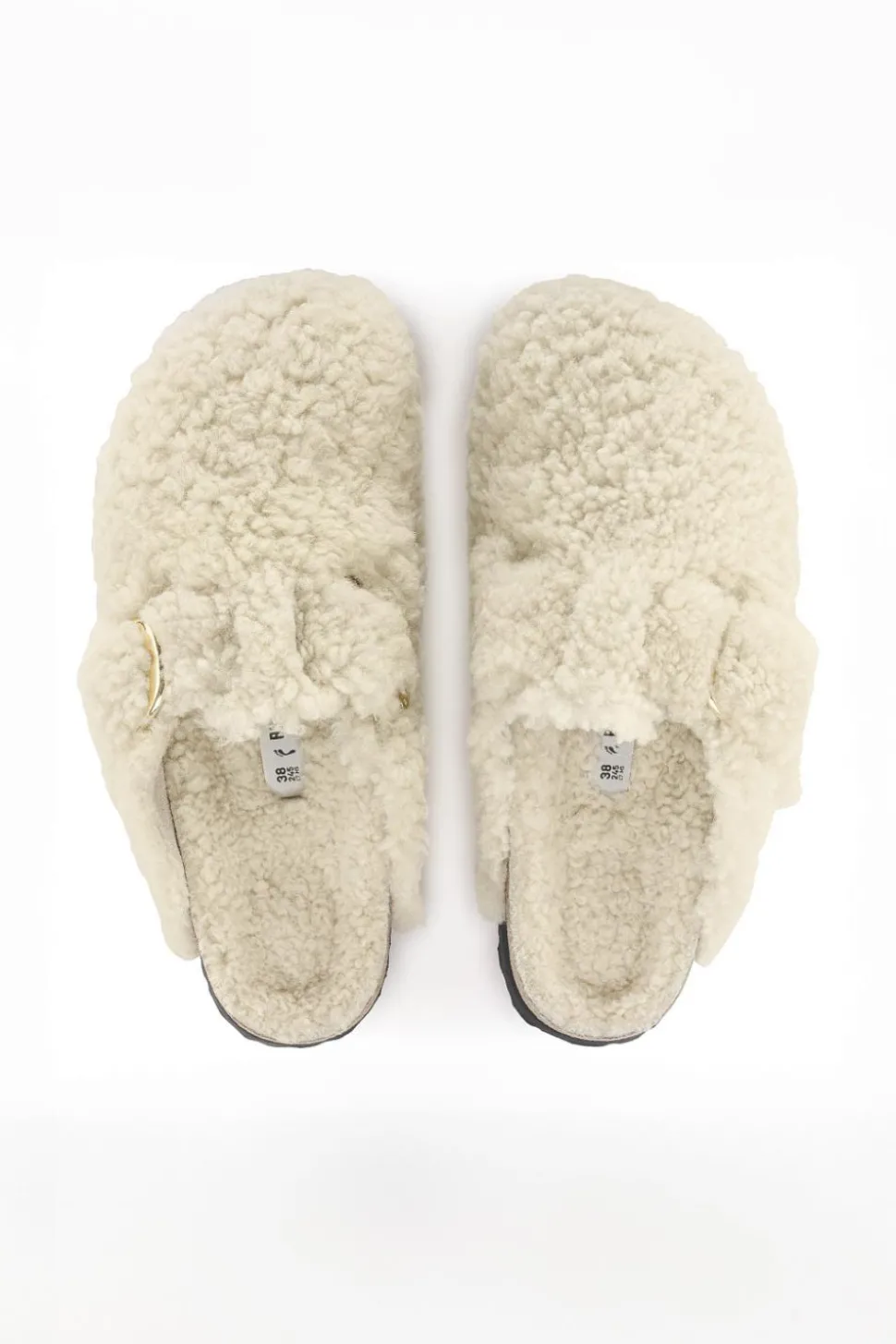 Boston Big Buckle Shearling Eggshell