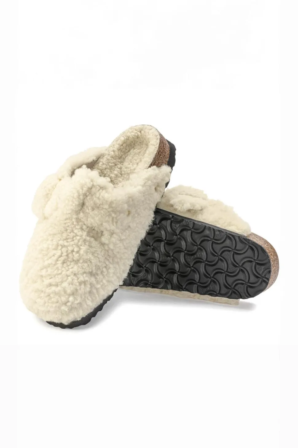 Boston Big Buckle Shearling Eggshell
