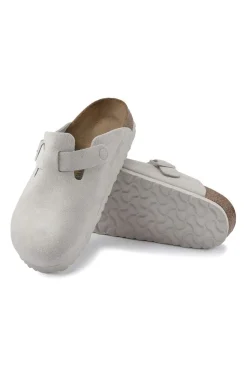 Boston Suede Leather Antique White