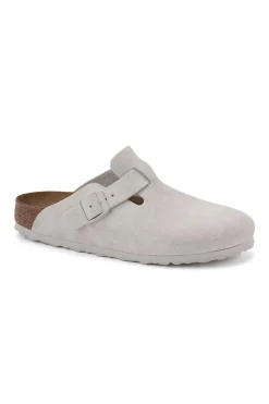 Boston Suede Leather Antique White