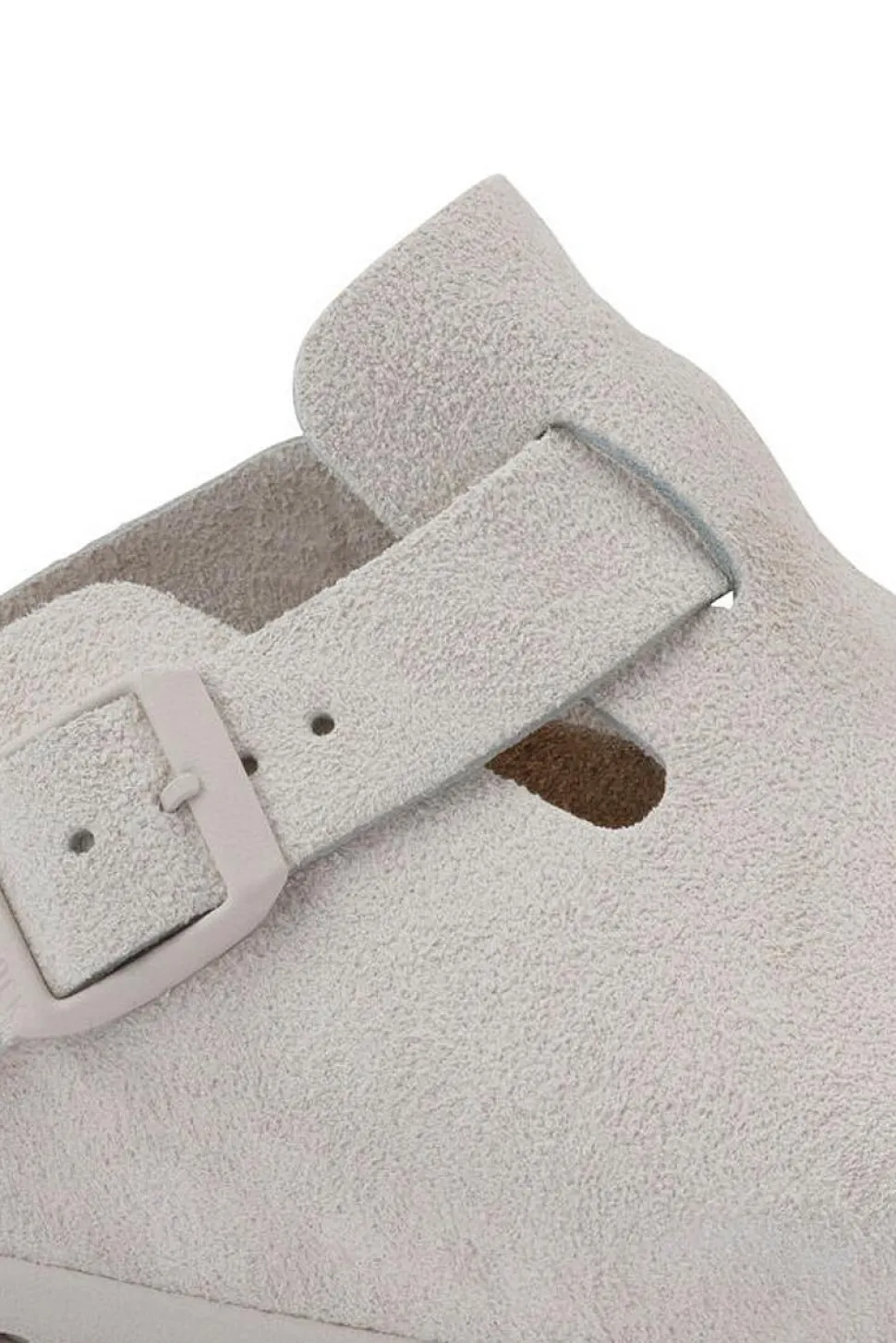 Boston Suede Leather Antique White