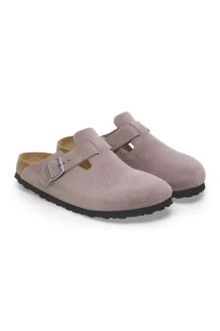 Boston Suede Leather Faded Purple