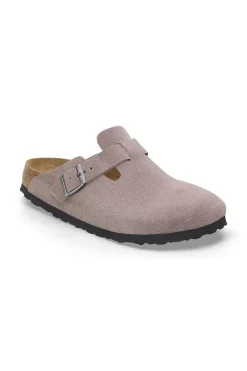 Boston Suede Leather Faded Purple