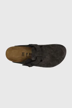 Boston Suede Leather Velvet Grey