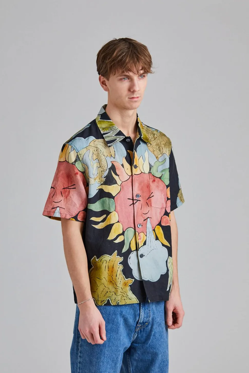 Box Shirt Shortsleeve Solar Power Print