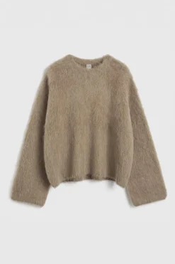 Boxy Alpaca Knit Truffle Melange