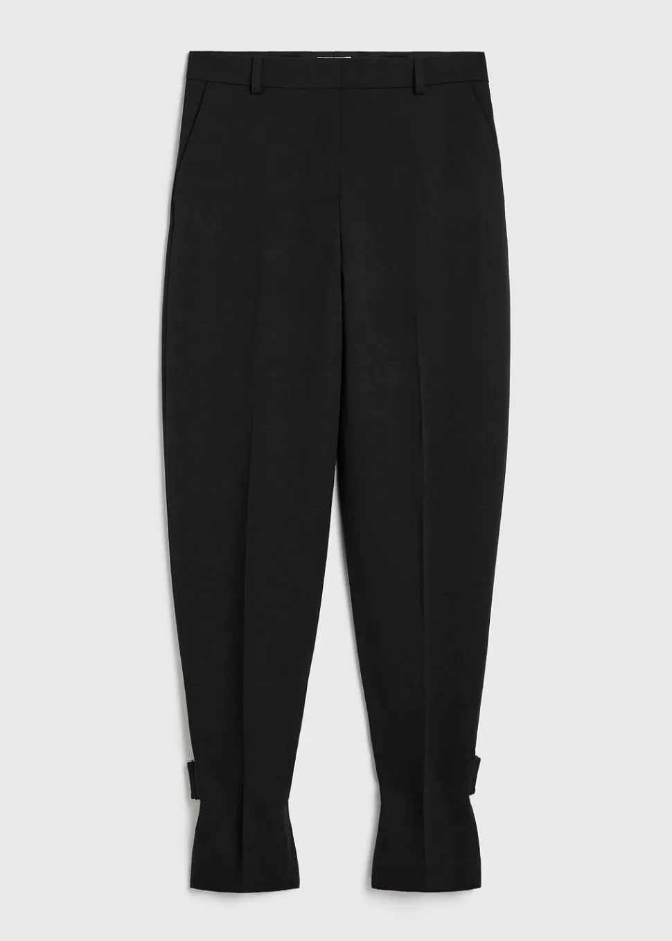Buckled Slouch Trousers Black