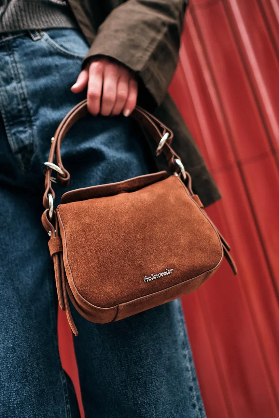 Bud Suede Bag Mini Camel