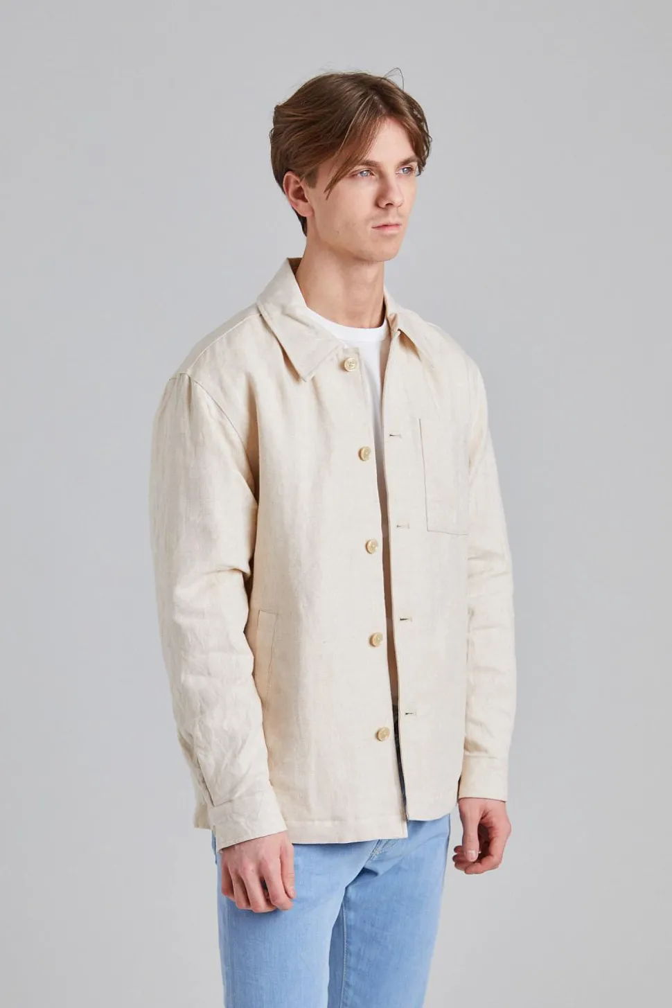 Cafu Linen Jacket Oat