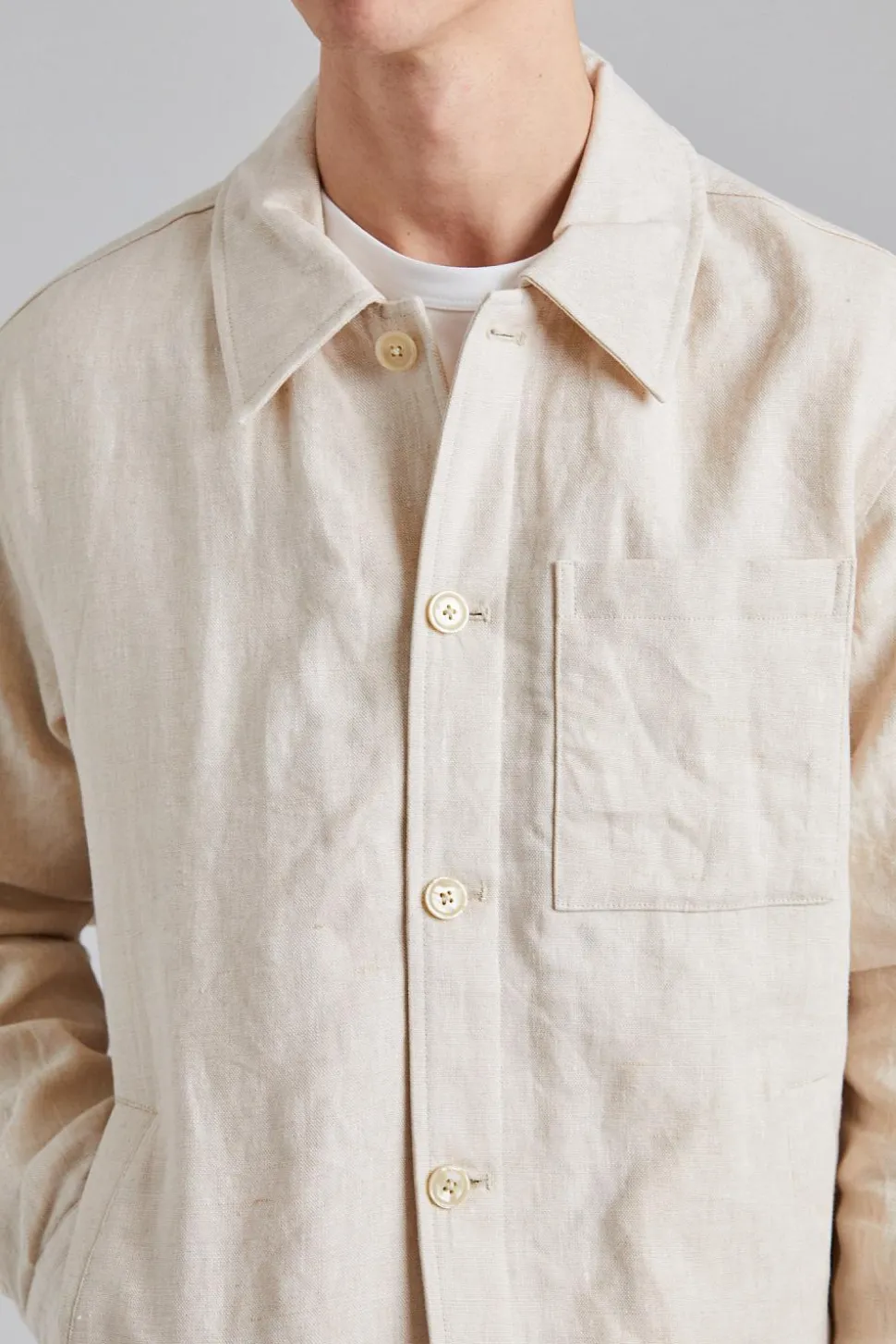 Cafu Linen Jacket Oat