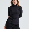Camilla Wool Polo Black
