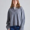 Cape Cod Polo Sweater Gray Melange