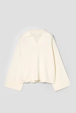 Cape Cod Polo Sweater Macadamia