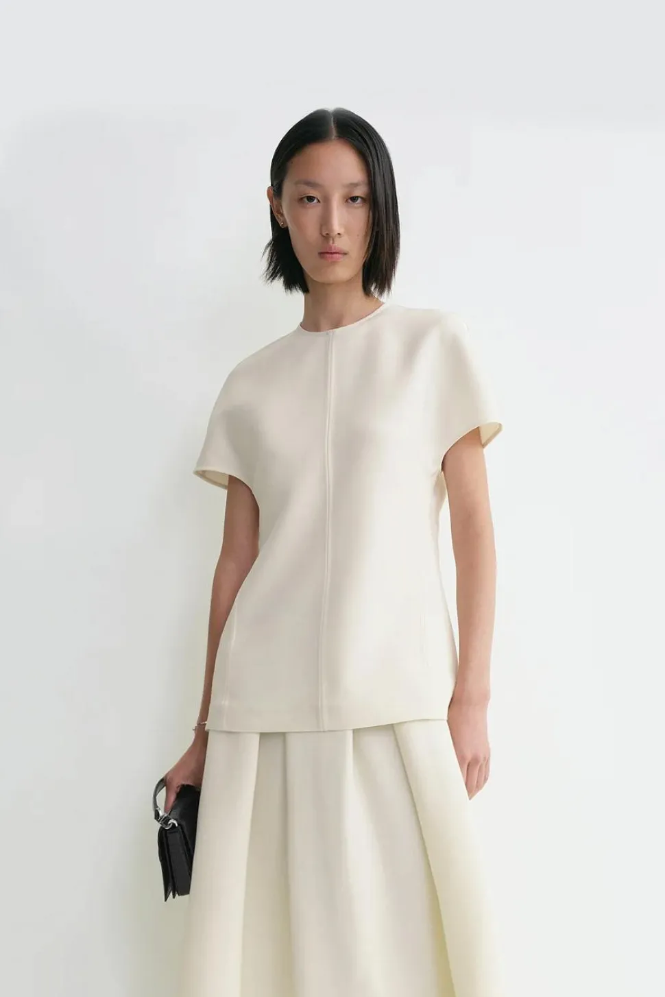 Cap-Sleeve Top Macadamia