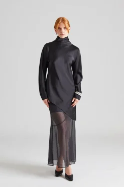 Cedar Flared Skirt Black
