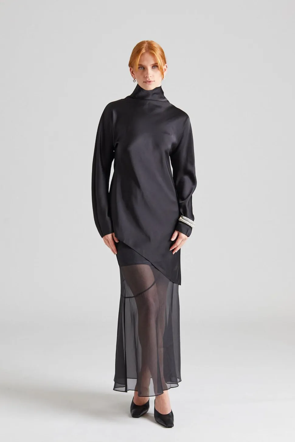 Cedar Flared Skirt Black