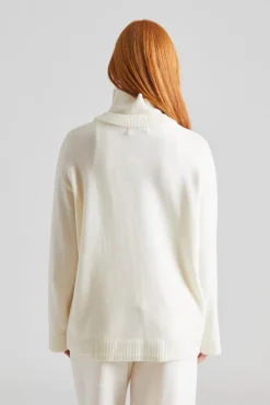 Cedar V Neck Knit Ivory