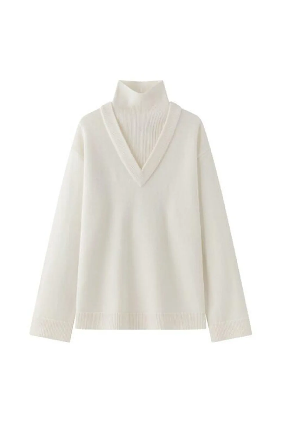 Cedar V Neck Knit Ivory