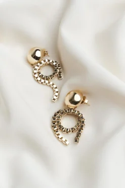 Chain Loop Earrings Gold