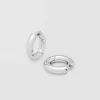 Chunky Hoops Medium Silver