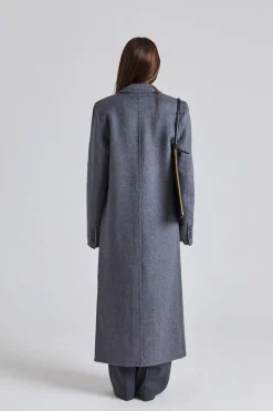 Classic Doublé Coat Mid Grey Melange