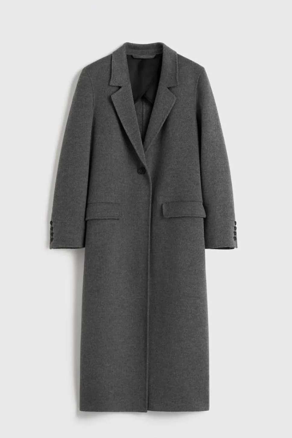 Classic Doublé Coat Mid Grey Melange