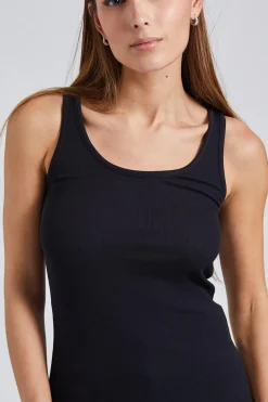 Classic Rib Tank Black