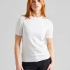 Classic Rib Tee White