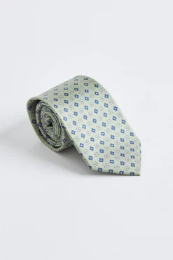 Classic Small Flower Tie Olive
