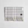 Classic Woven Scarf in Check Lt Grey